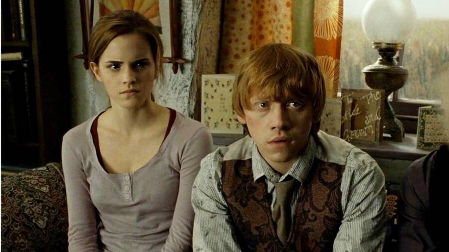 Ronald et Hermione au testament de Dumbledore