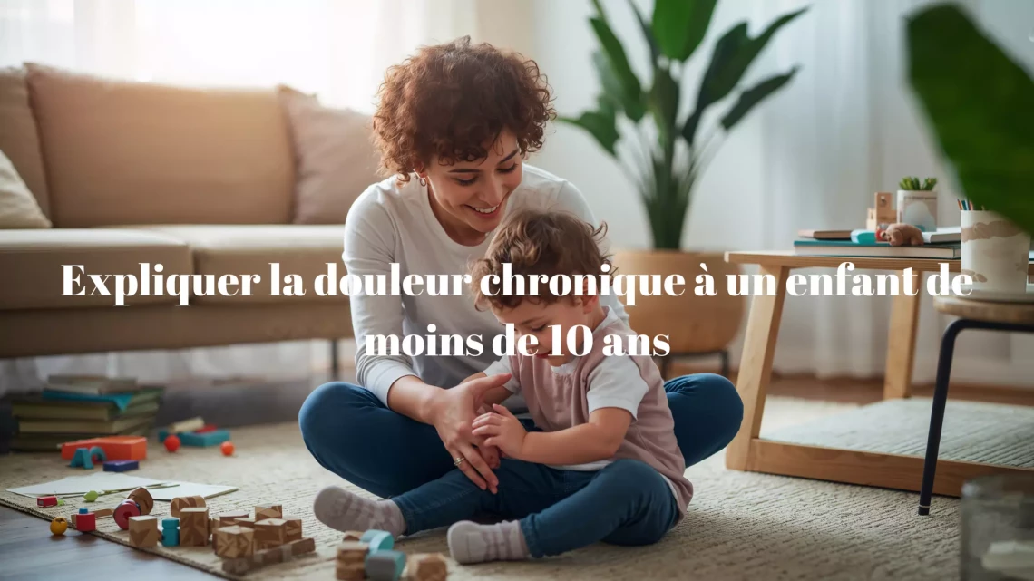 Une mère qui explique à son enfant ce que c'est une maladie chronique